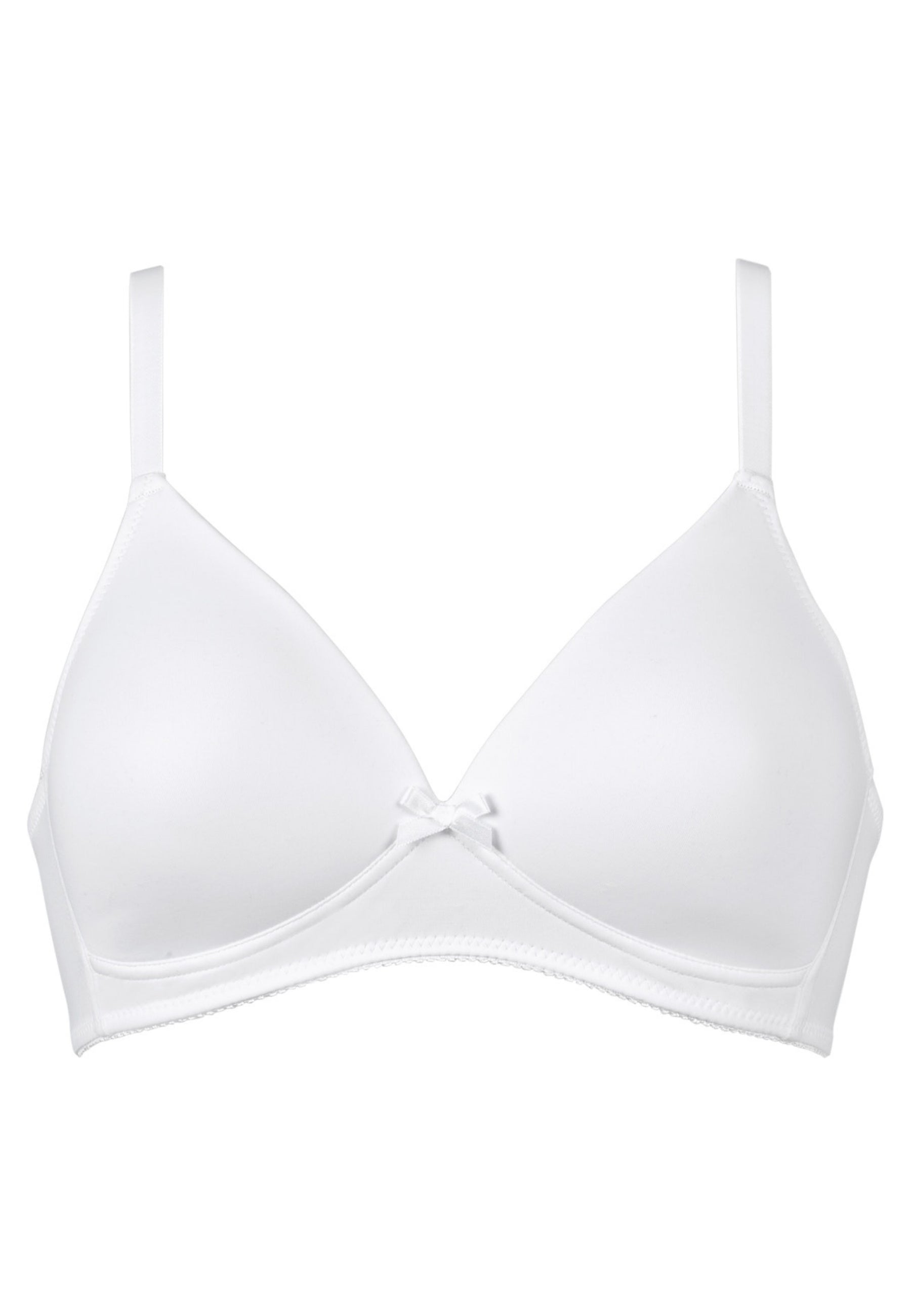 Voorzijde productafbeelding soft bh in de kleur wit van het merk Naturana