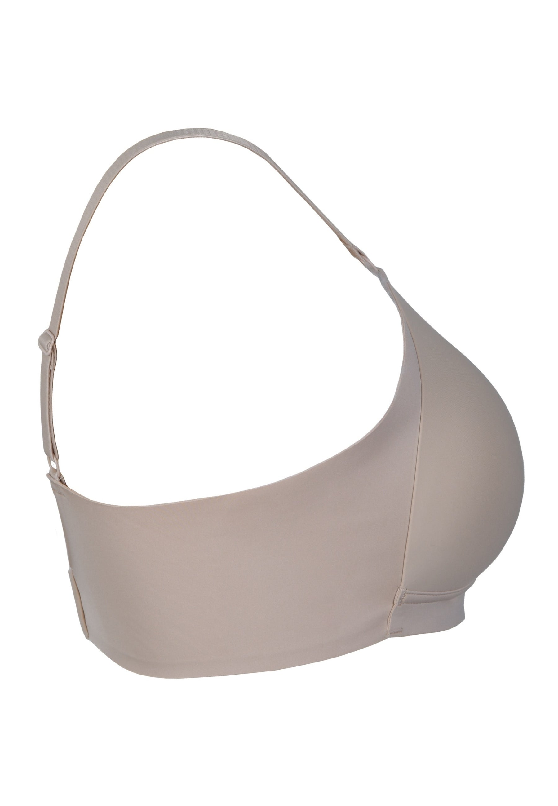 Zijde productafbeelding side smoother bh in de kleur beige van het merk Naturana