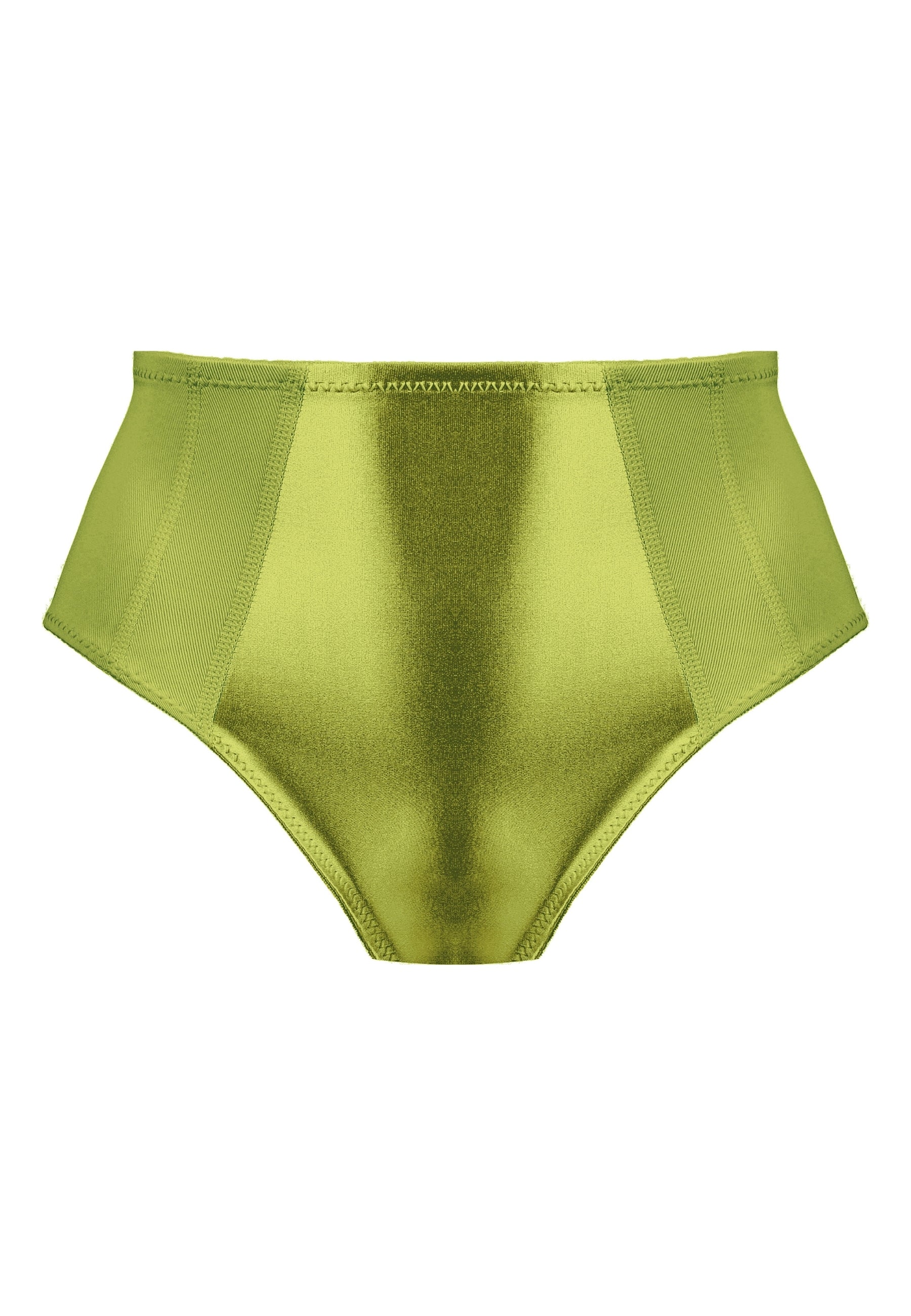 Voorzijde productafbeelding minimizer slip met glanzend effect in de kleur moss van het merk Naturana 