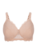 Voorzijde productafbeelding salsa prothese bh in de kleur beige van het merk Megami