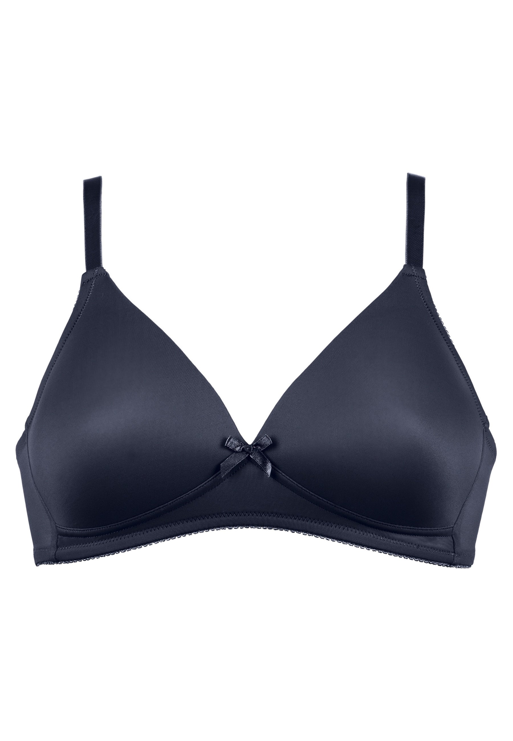 Voorzijde productafbeelding voorgevormde soft bh in de kleur navy van het merk Naturana