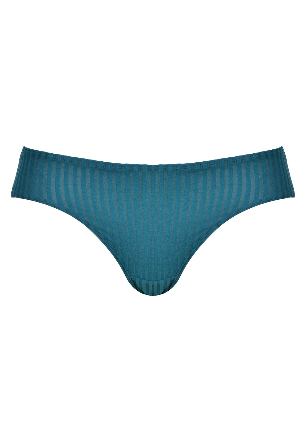 Voorzijde productafbeelding slip met strepen in de kleur groen van het merk Naturana