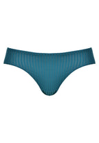 Voorzijde productafbeelding slip met strepen in de kleur groen van het merk Naturana