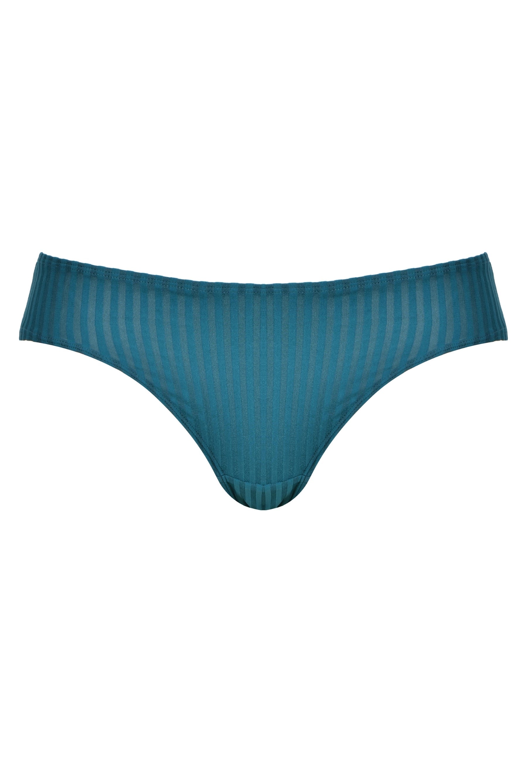 Voorzijde productafbeelding slip met strepen in de kleur groen van het merk Naturana