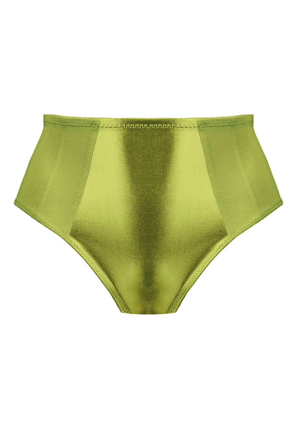 Voorzijde productafbeelding minimizer slip met glanzend effect in de kleur moss van het merk Naturana