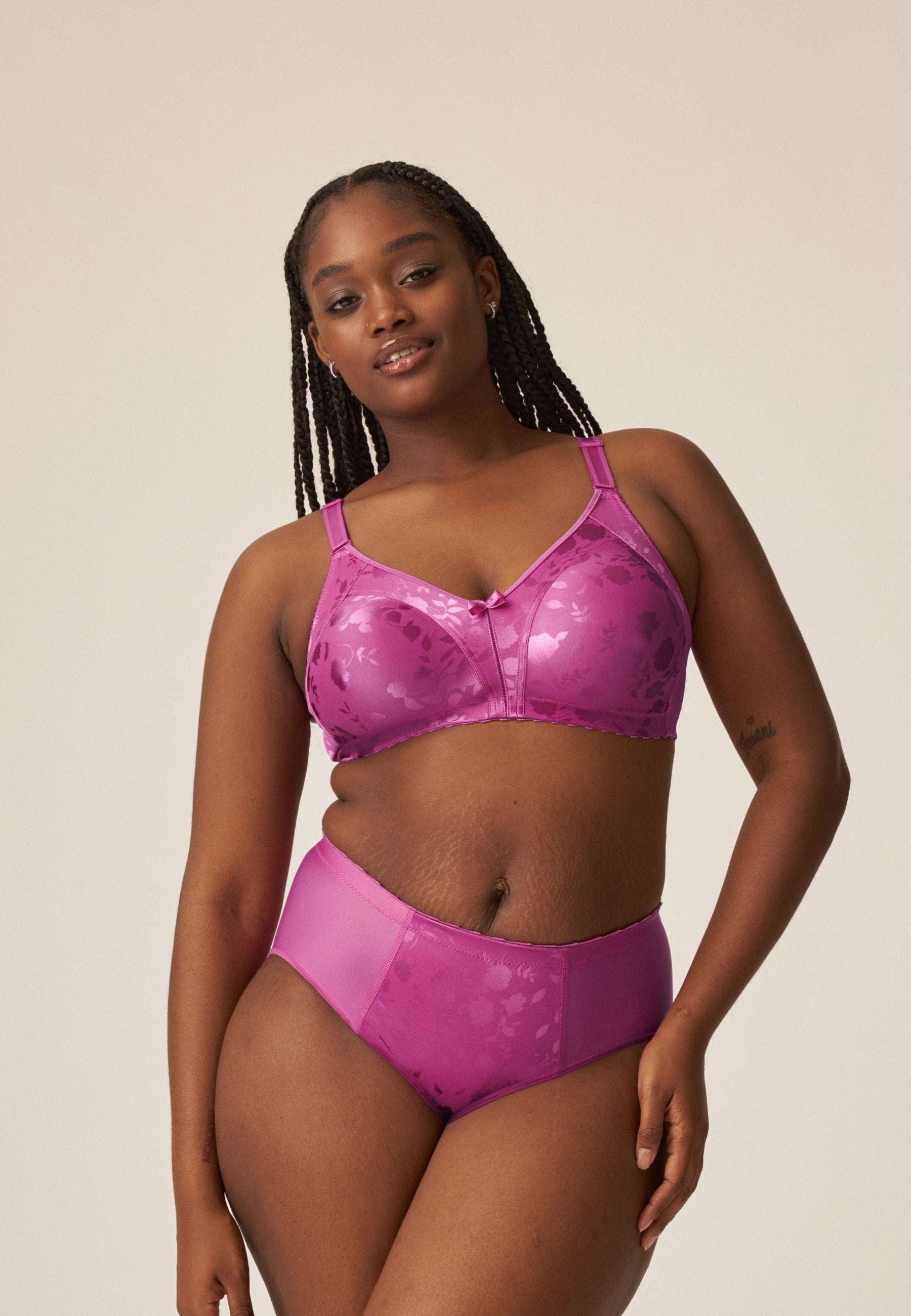 Minimizer slip met bloemenpatroon