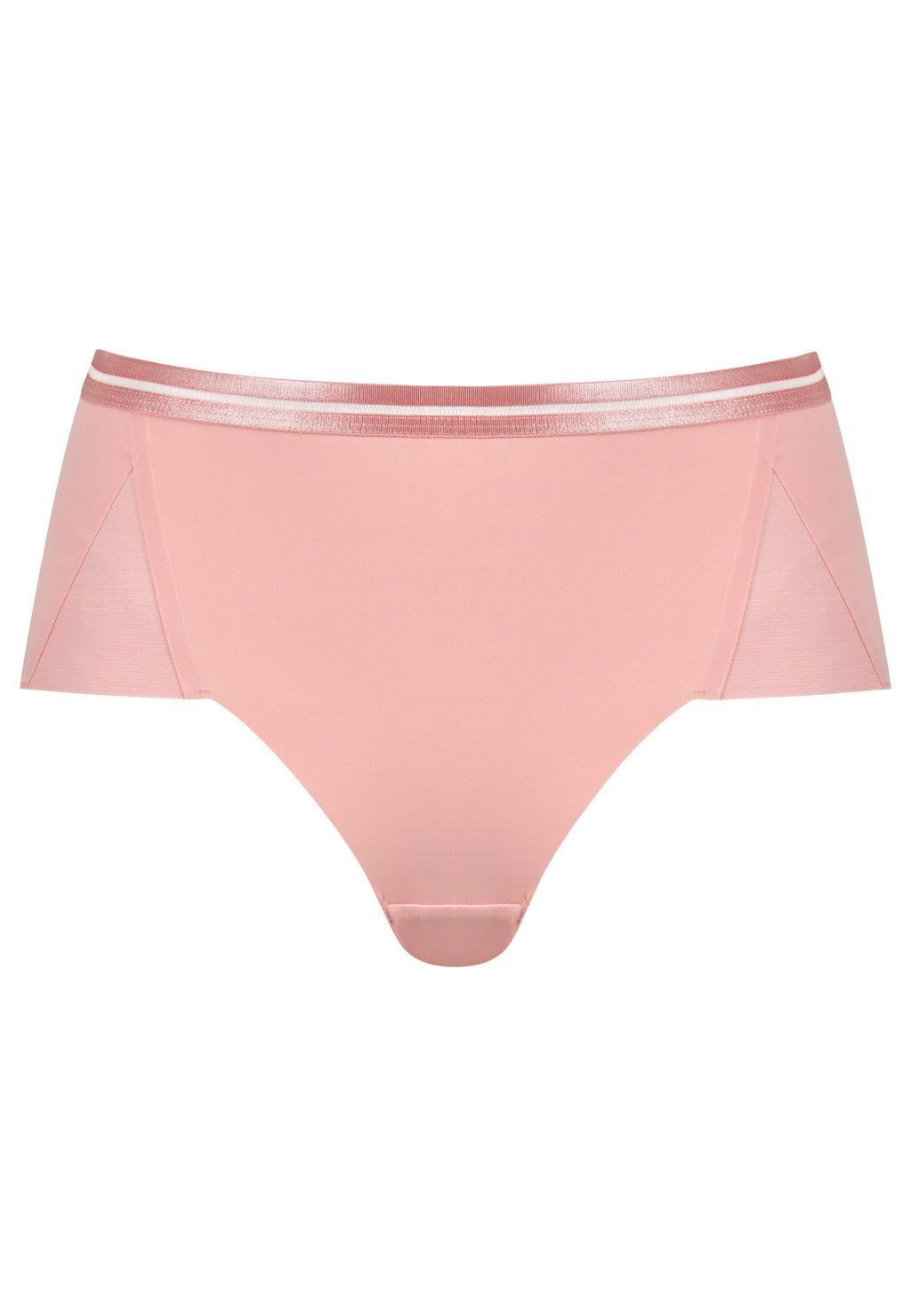 Voorzijde productafbeelding slip met mesh detail in de kleur pink rose van het merk Naturana 