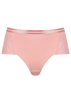 Voorzijde productafbeelding slip met mesh detail in de kleur pink rose van het merk Naturana 