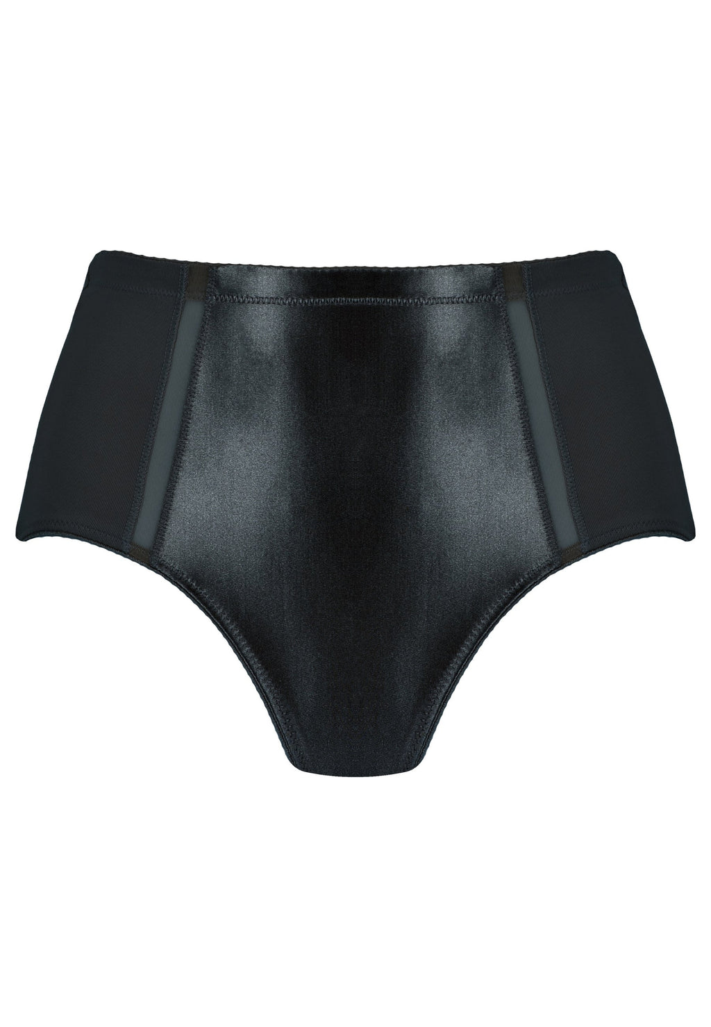 Voorzijde productafbeelding minimizer slip met mesh detail in de kleur zwart van het merk Naturana