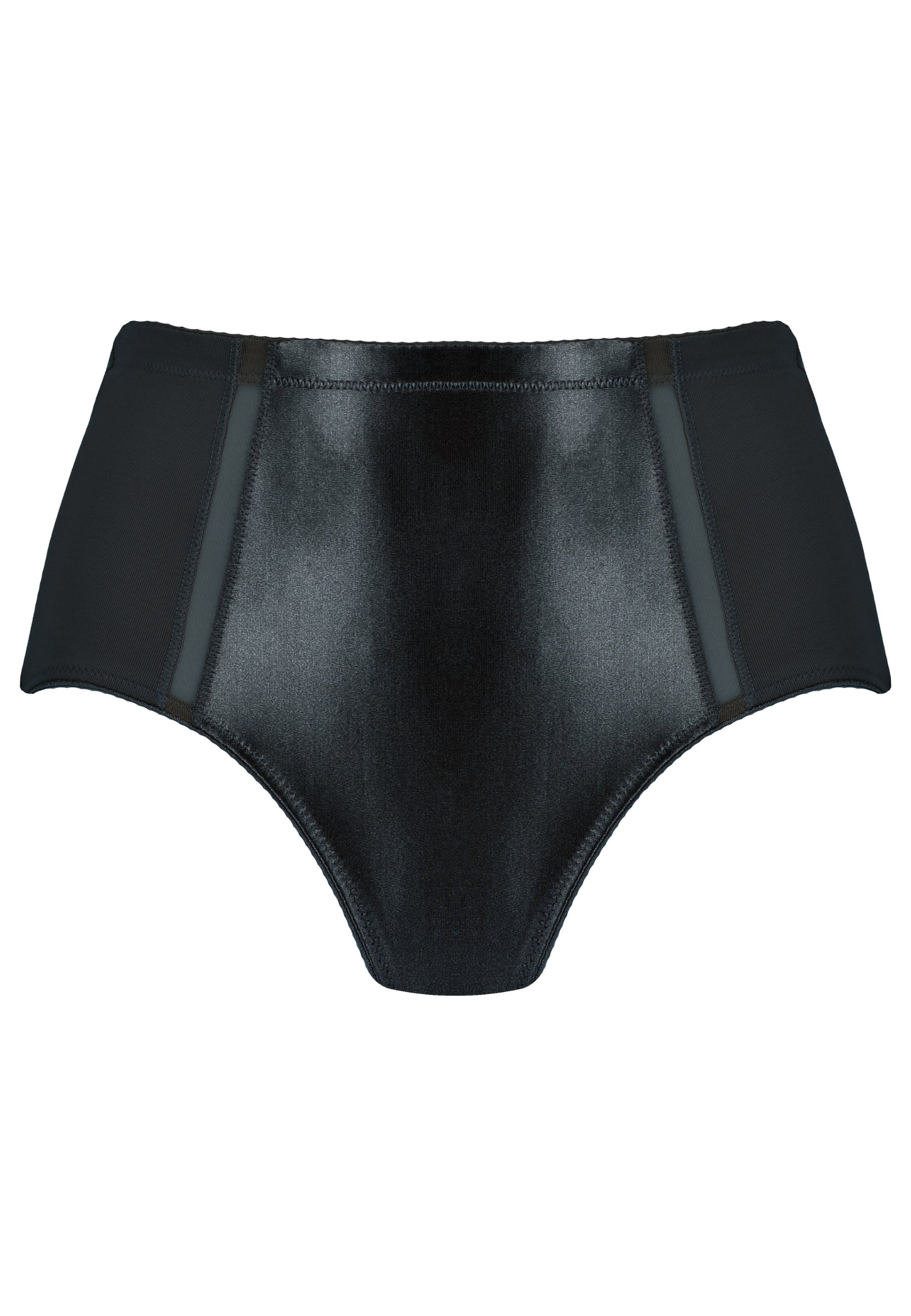 Voorzijde productafbeelding minimizer slip met mesh detail in de kleur zwart van het merk Naturana