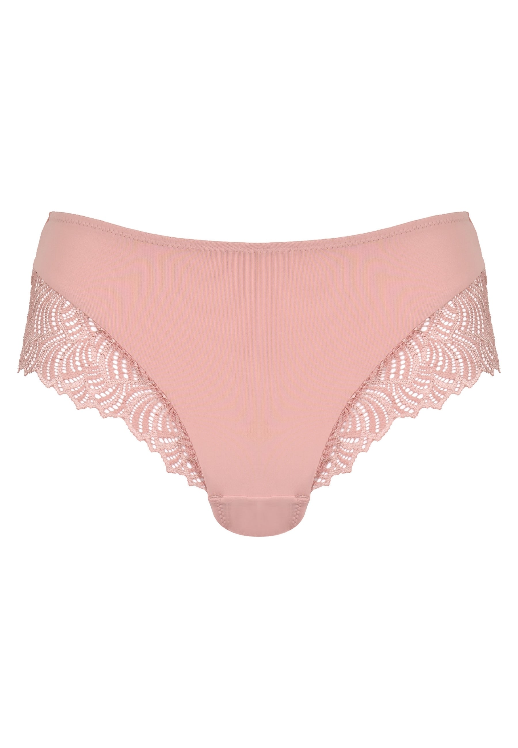 Voorzijde productafbeelding hipster met gerecycled kant in de kleur pink rose van het merk Naturana 