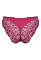 Achterzijde productafbeelding slip met gerecycled kant in de kleur casis van het merk Naturana