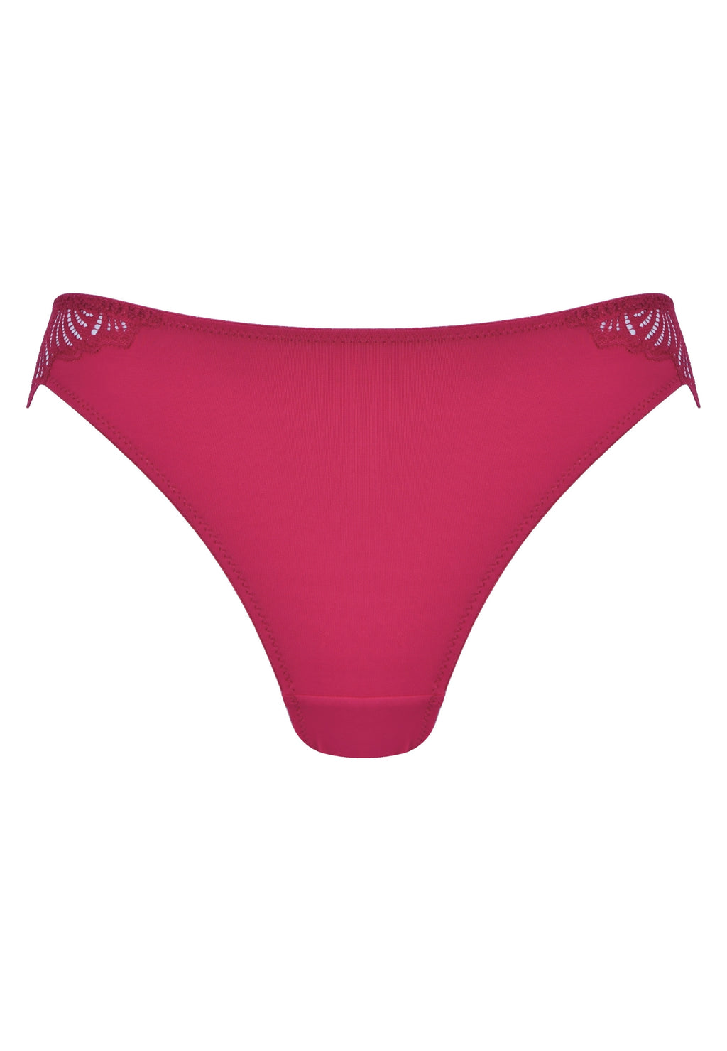 Voorzijde productafbeelding slip met gerecycled kant in de kleur casis van het merk Naturana