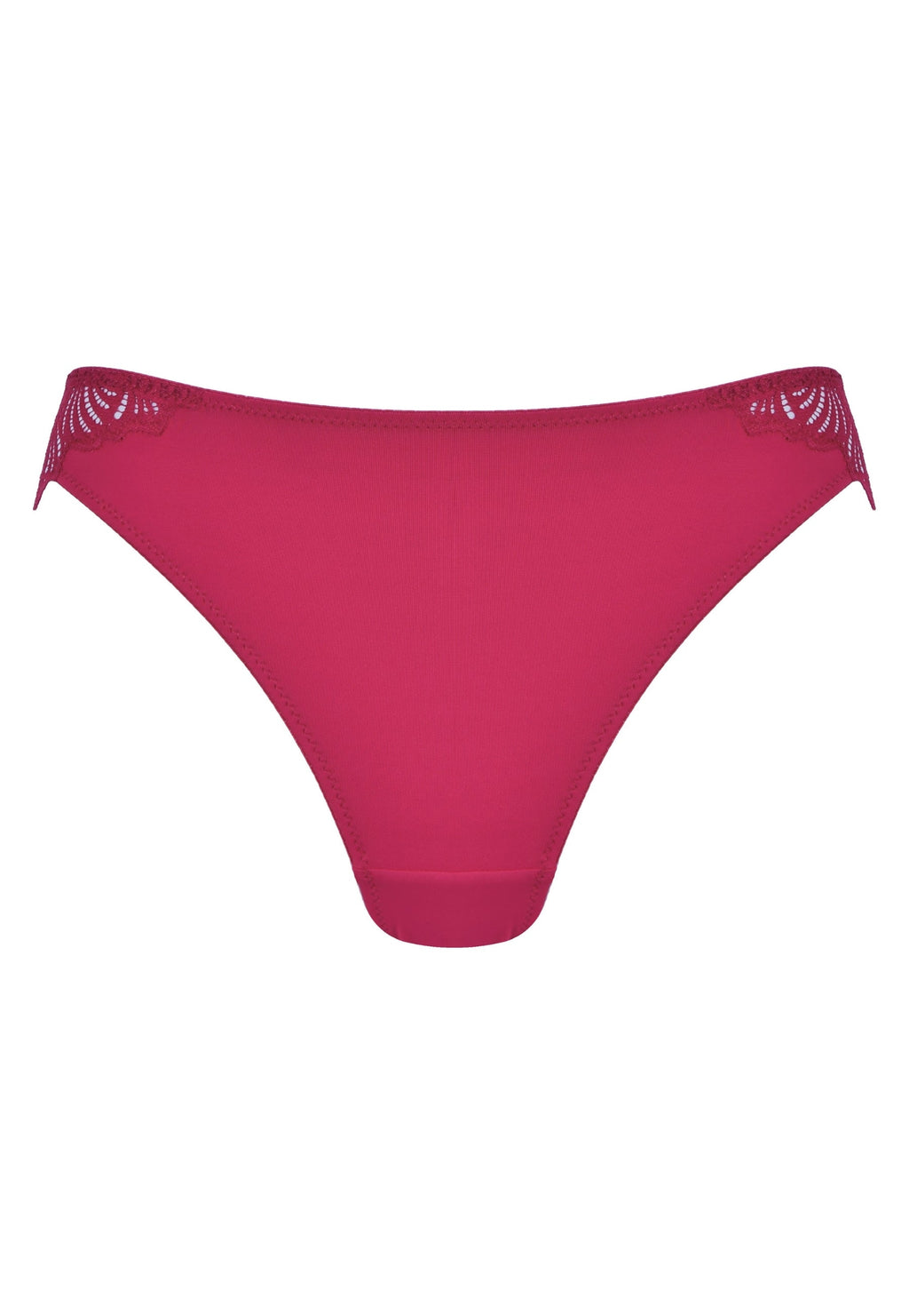 Voorzijde productafbeelding slip met gerecycled kant in de kleur casis van het merk Naturana