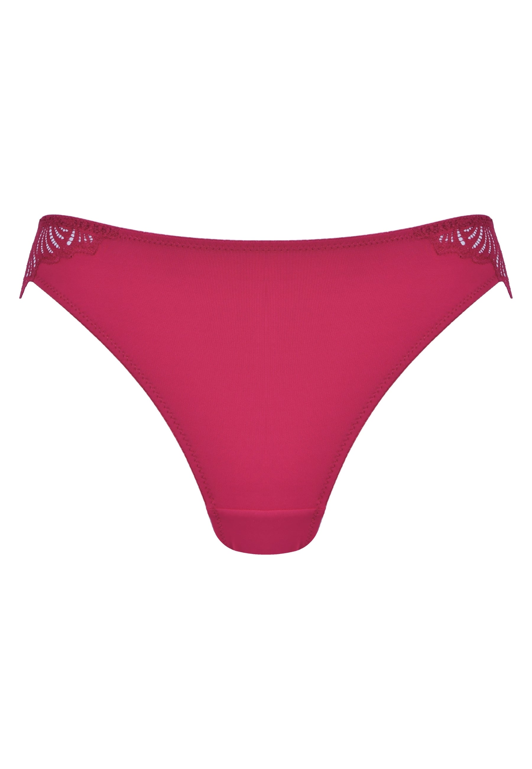 Voorzijde productafbeelding slip met gerecycled kant in de kleur casis van het merk Naturana