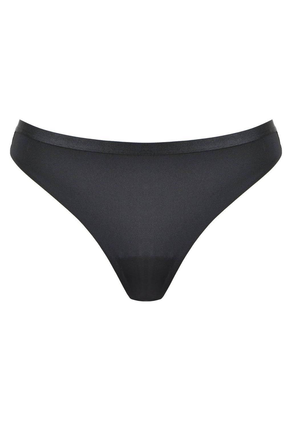 Voorzijde productafbeelding string in de kleur zwart van het merk Naturana