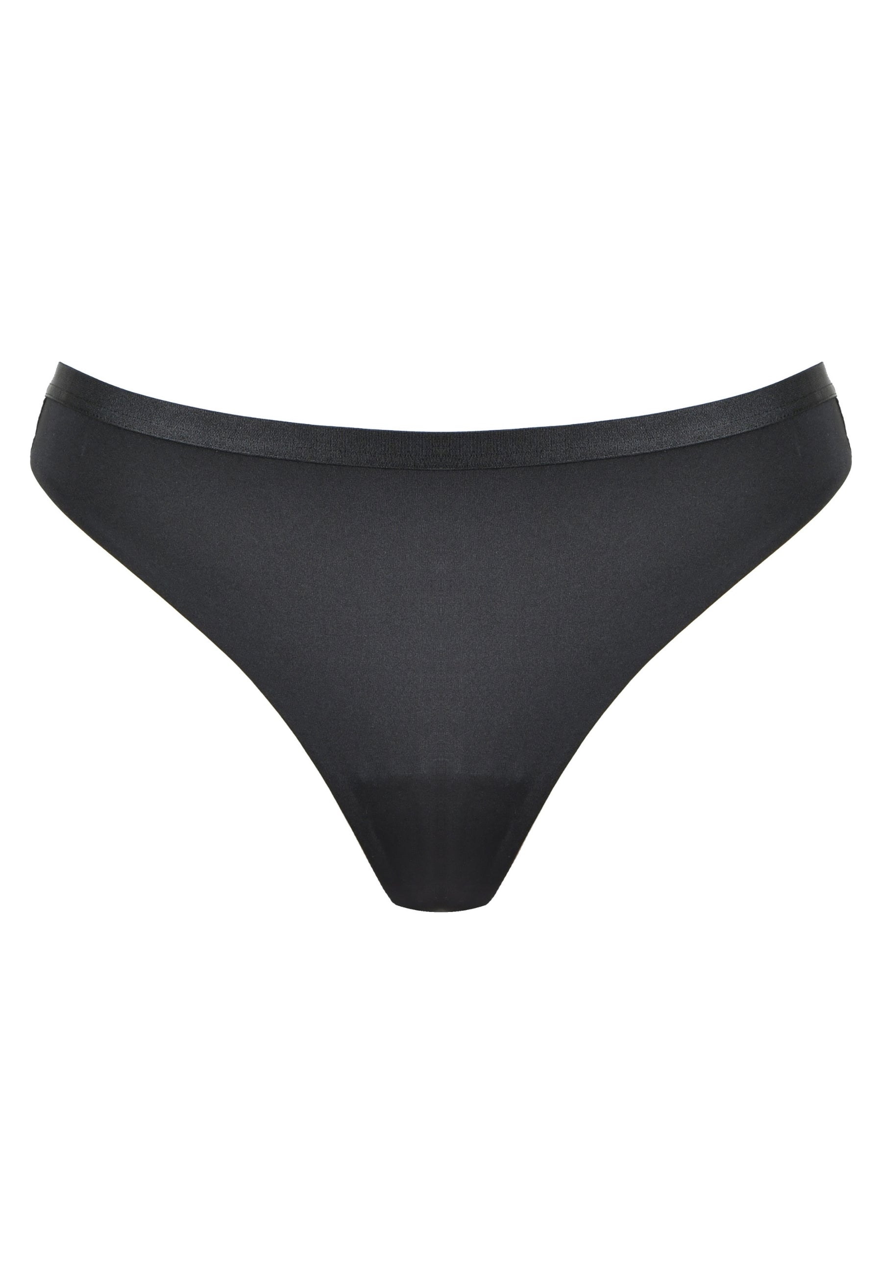 Voorzijde productafbeelding string in de kleur zwart van het merk Naturana