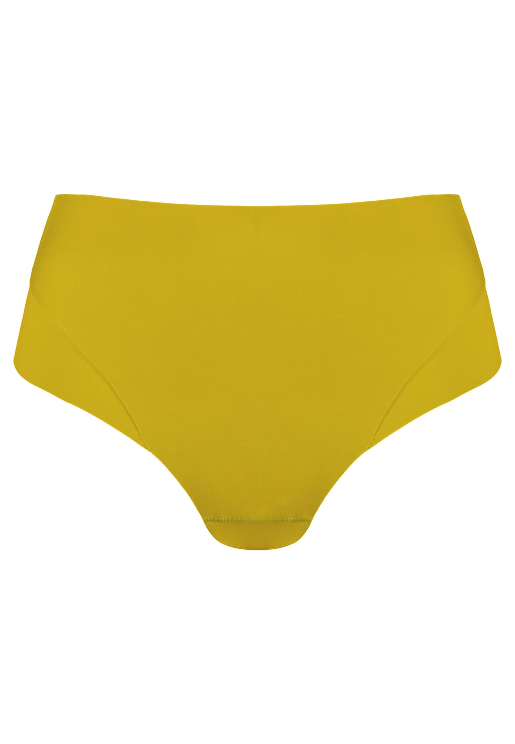 Voorzijde productafbeelding high waist slip in de kleur golden olive van het merk Naturana