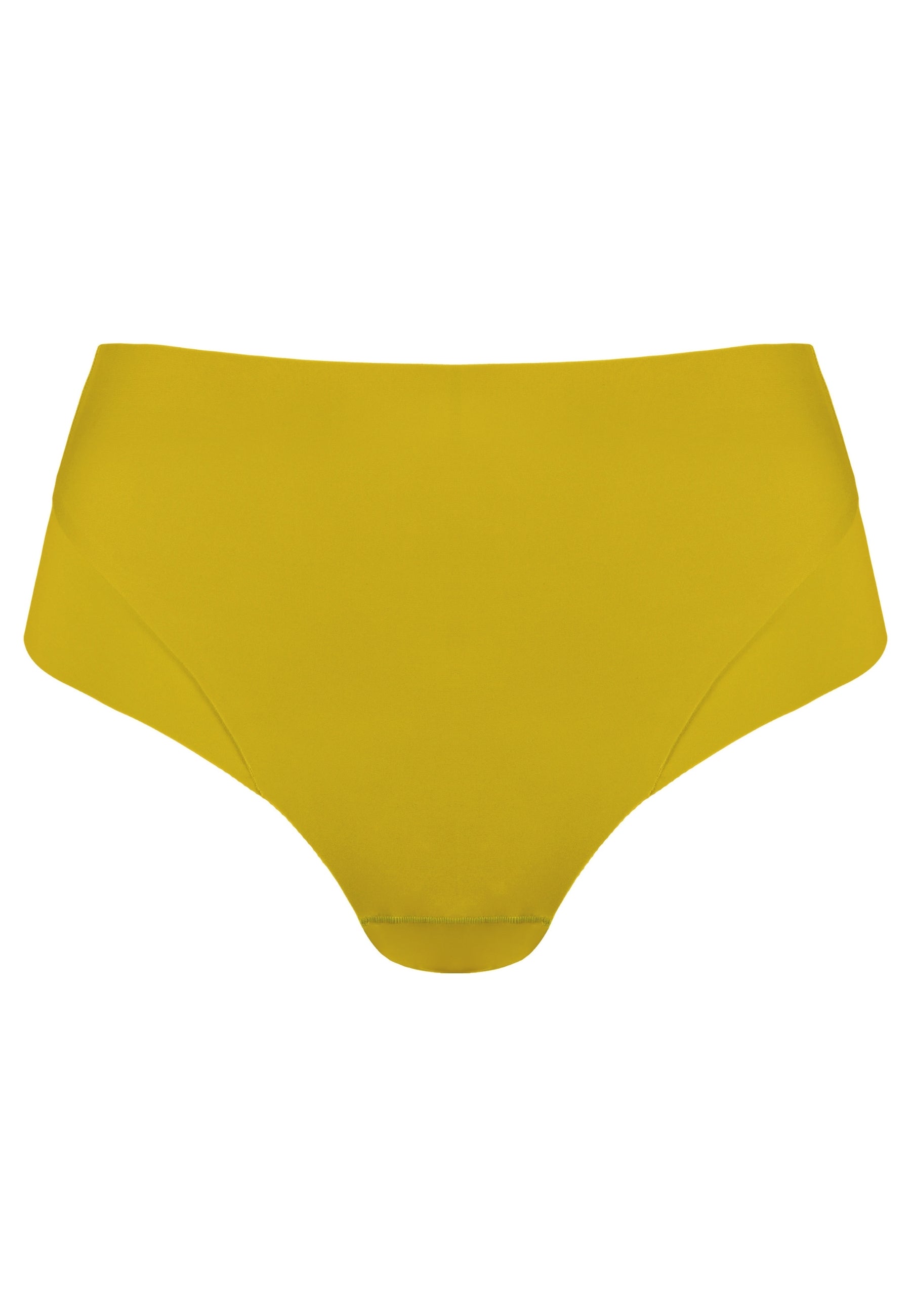 Voorzijde productafbeelding high waist slip in de kleur golden olive van het merk Naturana