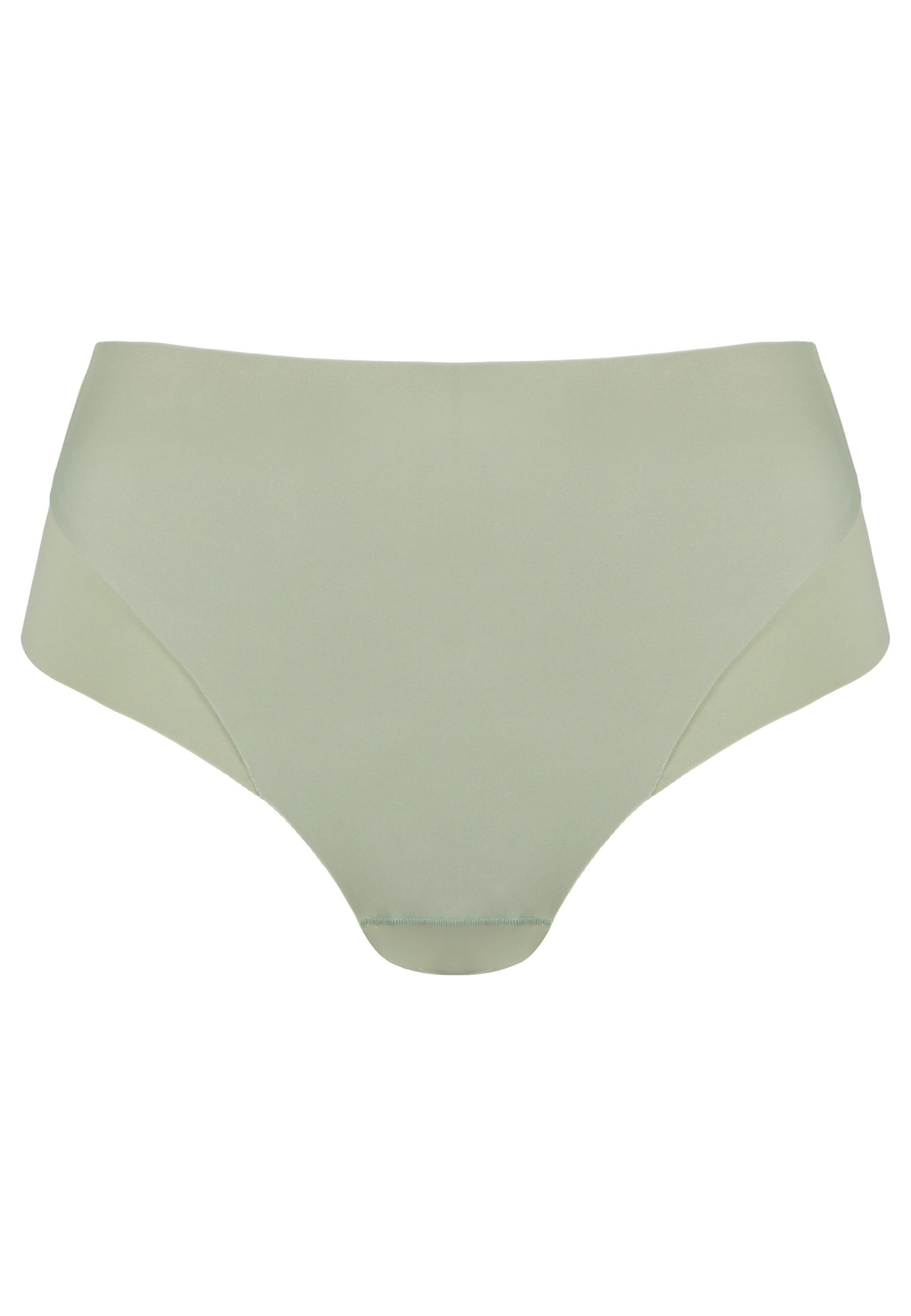 Voorzijde productafbeelding high waist slip in de kleur pale greenshield van het merk Naturana