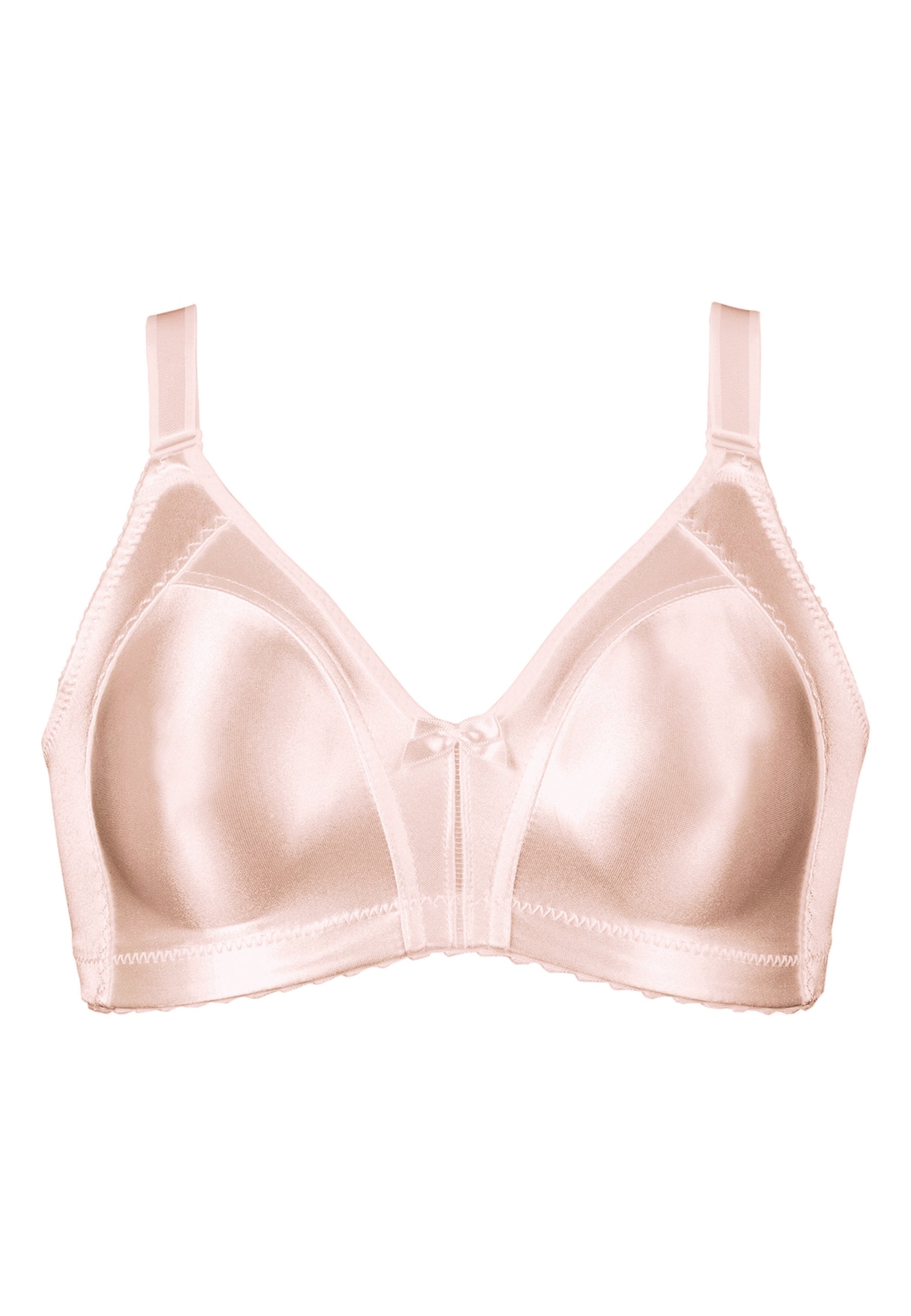 Voorzijde productafbeelding minimizer bh met glanzend effect in de kleur blush van het merk Naturana 