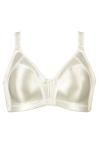 Voorzijde productafbeelding minimizer bh met glanzend effect in de kleur ivoor van het merk Naturana 