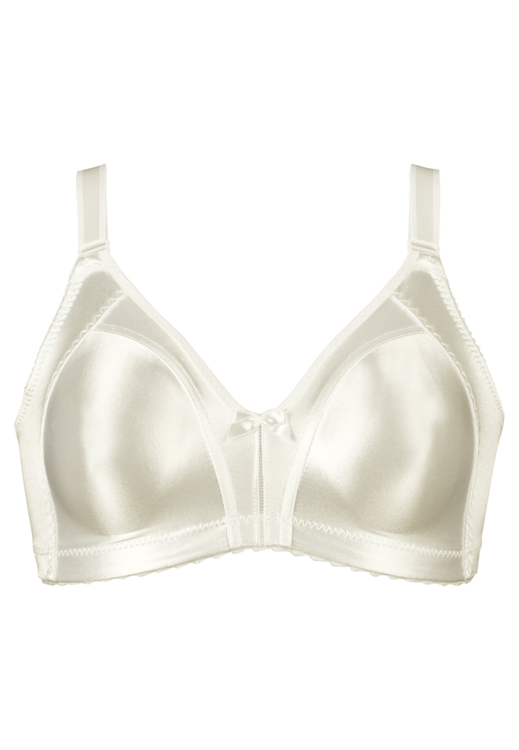 Voorzijde productafbeelding minimizer bh met glanzend effect in de kleur ivoor van het merk Naturana 