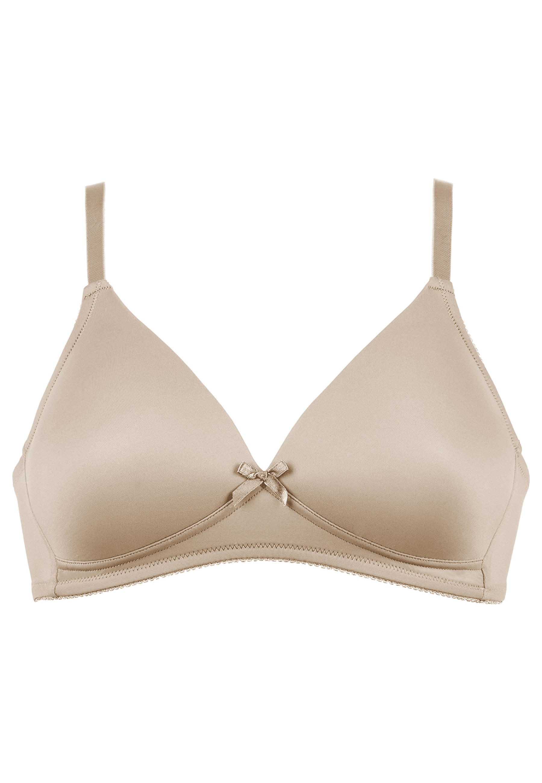 Voorzijde productafbeelding soft bh in de kleur beige van het merk Naturana