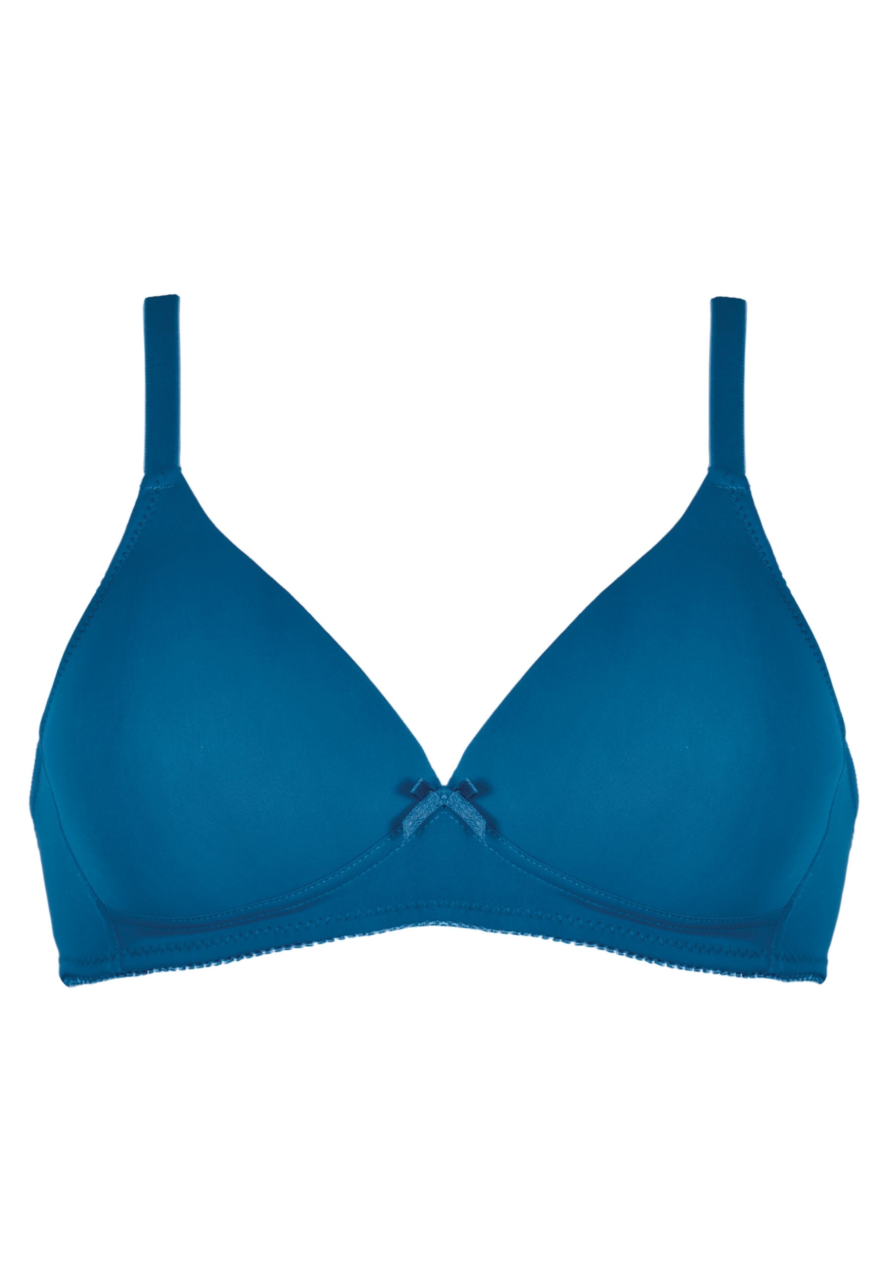 Voorzijde productafbeelding soft bh in de kleur mykonos blue van het merk Naturana