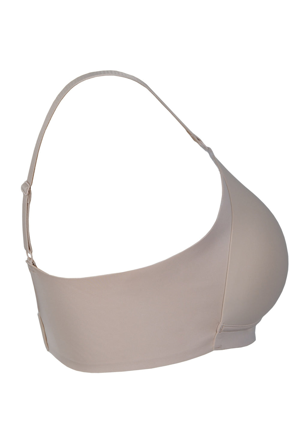 Zijde productafbeelding side smoother bh in de kleur beige van het merk Naturana
