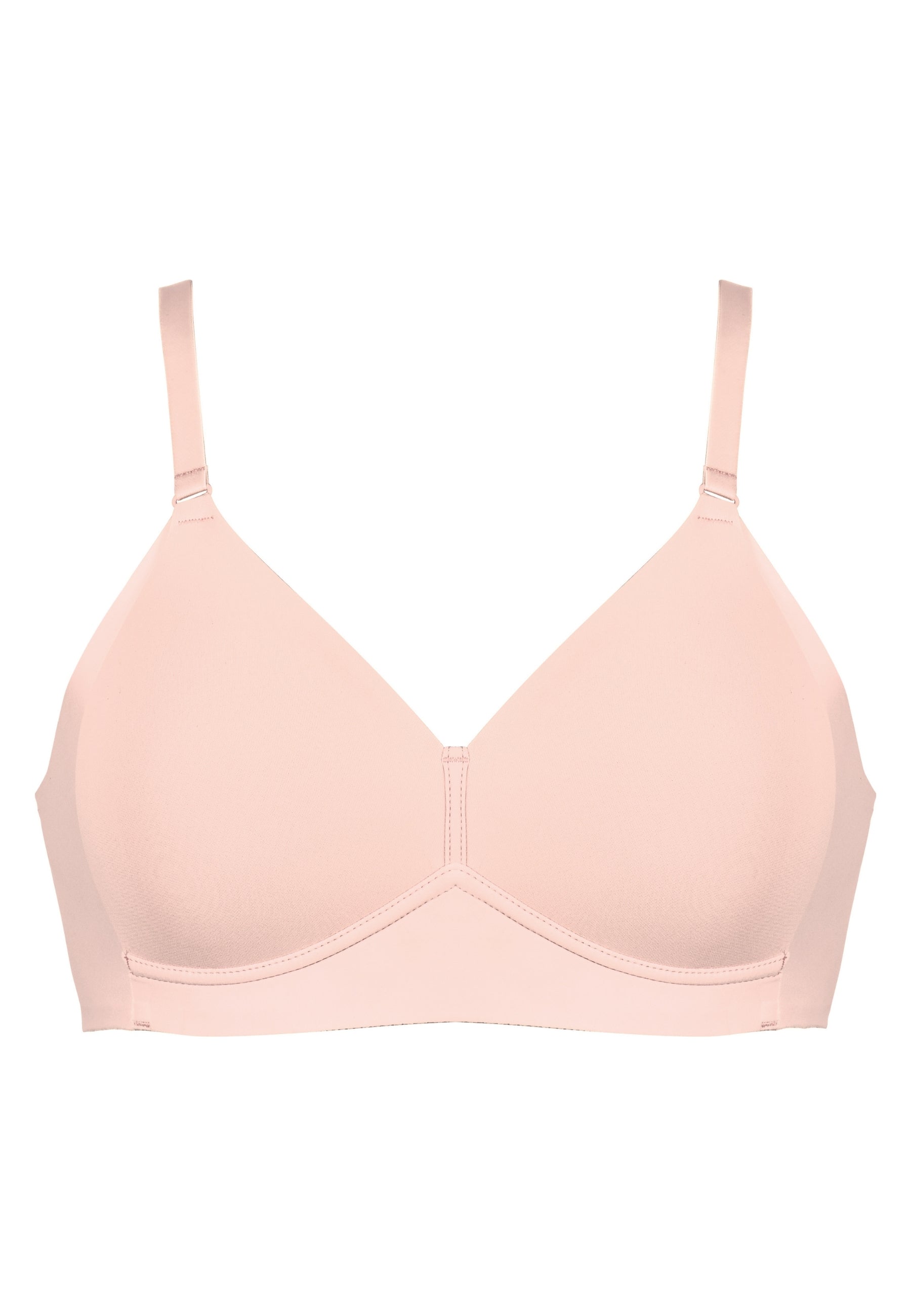 Voorzijde productafbeelding side smoother bh in de kleur blush van het merk Naturana