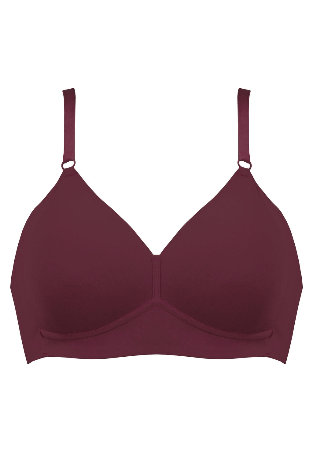 Voorzijde productafbeelding side smoother bh in de kleur burgundy van het merk Naturana