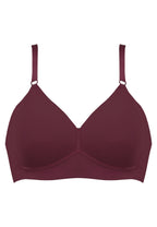 Voorzijde productafbeelding side smoother bh in de kleur burgundy van het merk Naturana