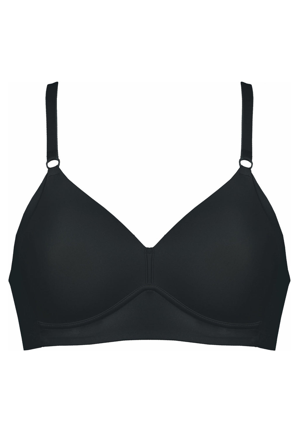 Voorzijde productafbeelding side smoother bh in de kleur zwart van het merk Naturana
