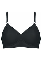 Voorzijde productafbeelding side smoother bh in de kleur zwart van het merk Naturana