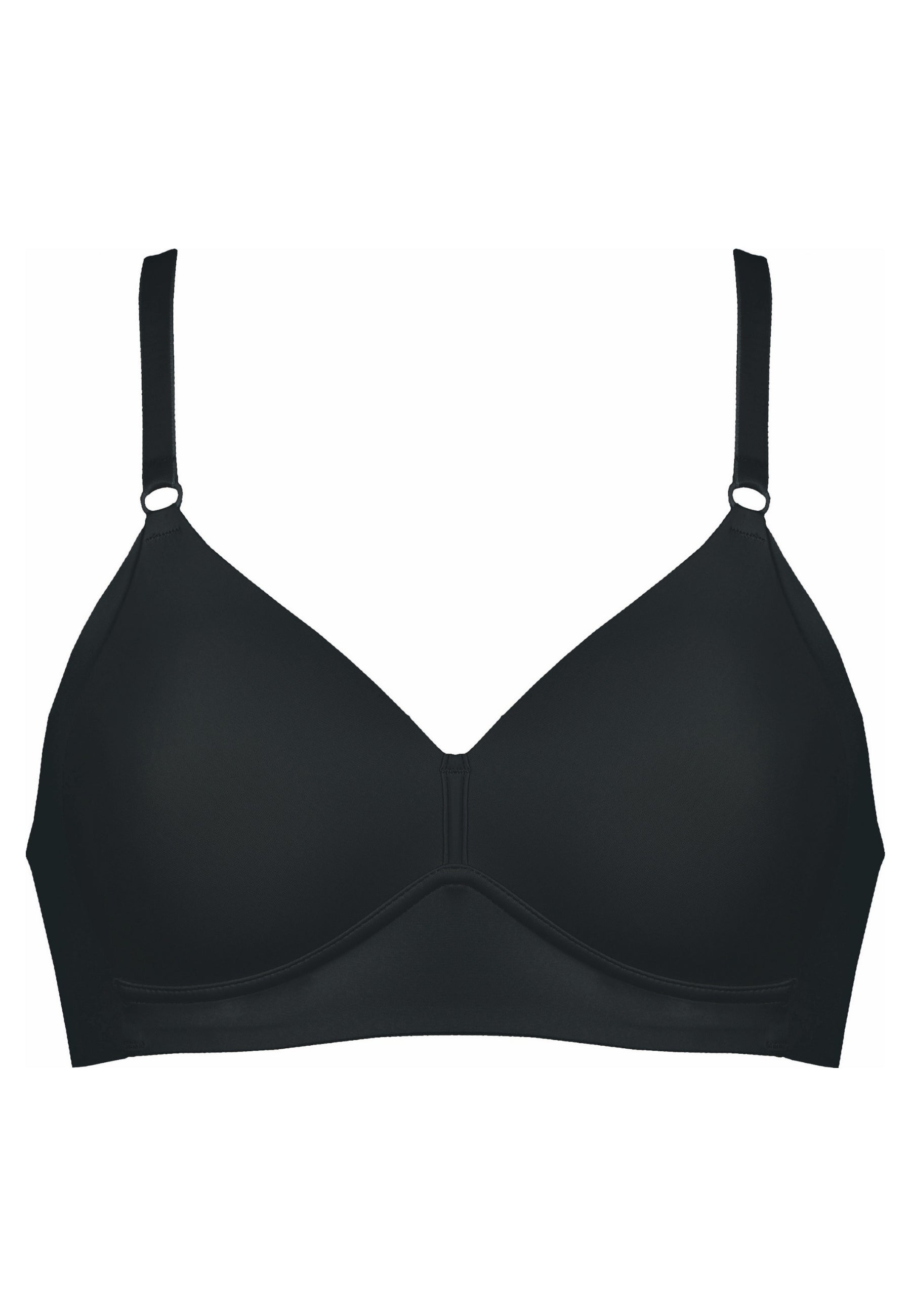 Voorzijde productafbeelding side smoother bh in de kleur zwart van het merk Naturana