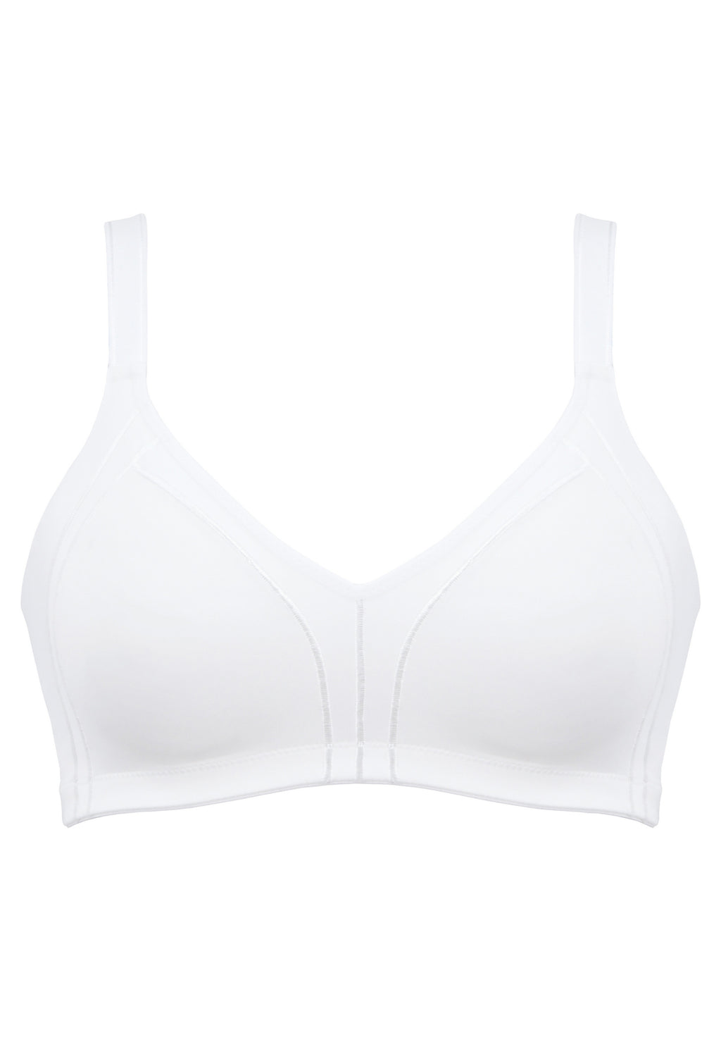 Voorzijde productafbeelding minimizer bh met side smoother in de kleur wit van het merk Naturana