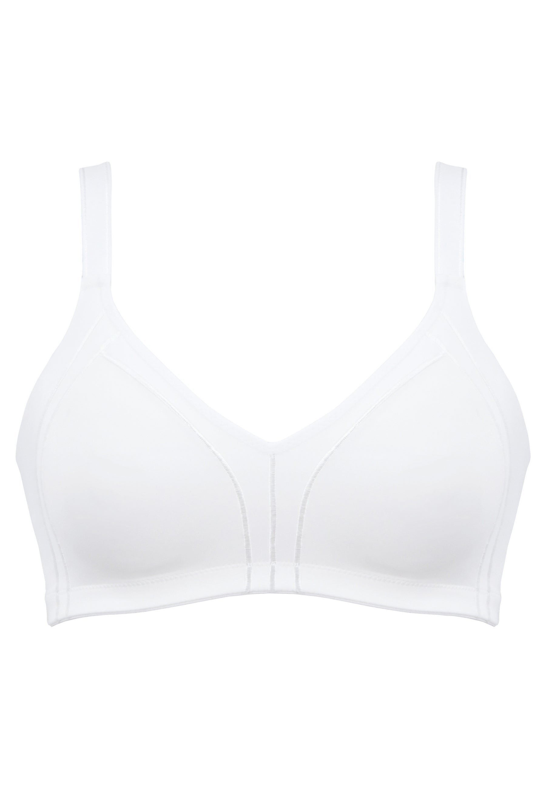 Voorzijde productafbeelding minimizer bh met side smoother in de kleur wit van het merk Naturana