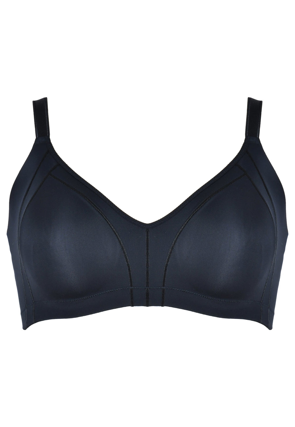 Voorzijde productafbeelding minimizer bh met side smoother in de kleur zwart van het merk Naturana