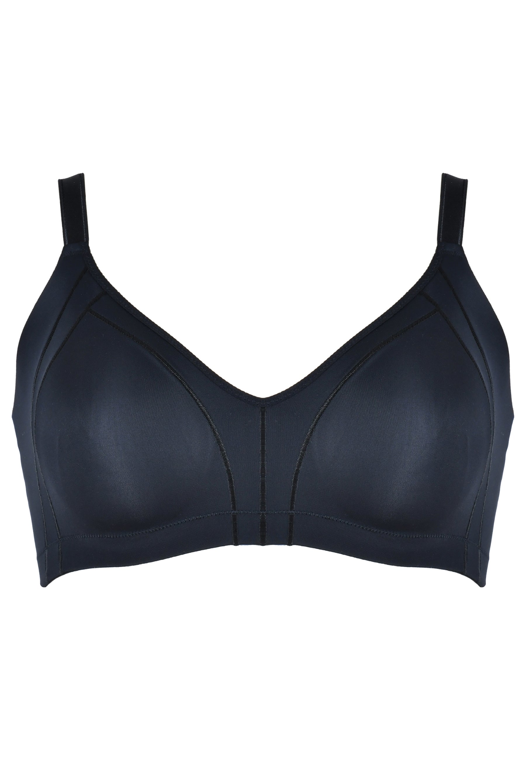 Voorzijde productafbeelding minimizer bh met side smoother in de kleur zwart van het merk Naturana