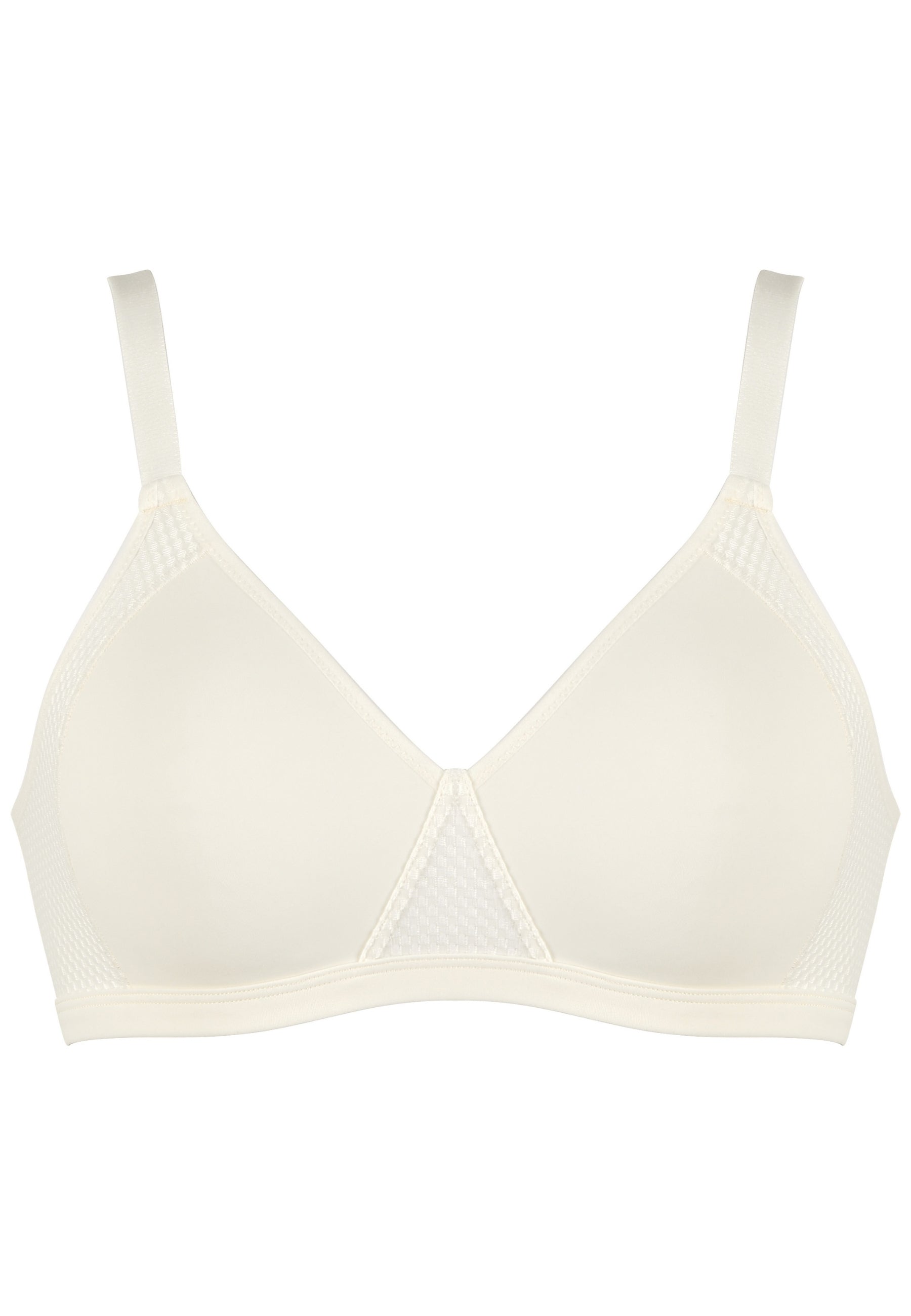 Voorzijde productafbeelding minimizer bh met patroon in de kleur ecru van het merk Naturana