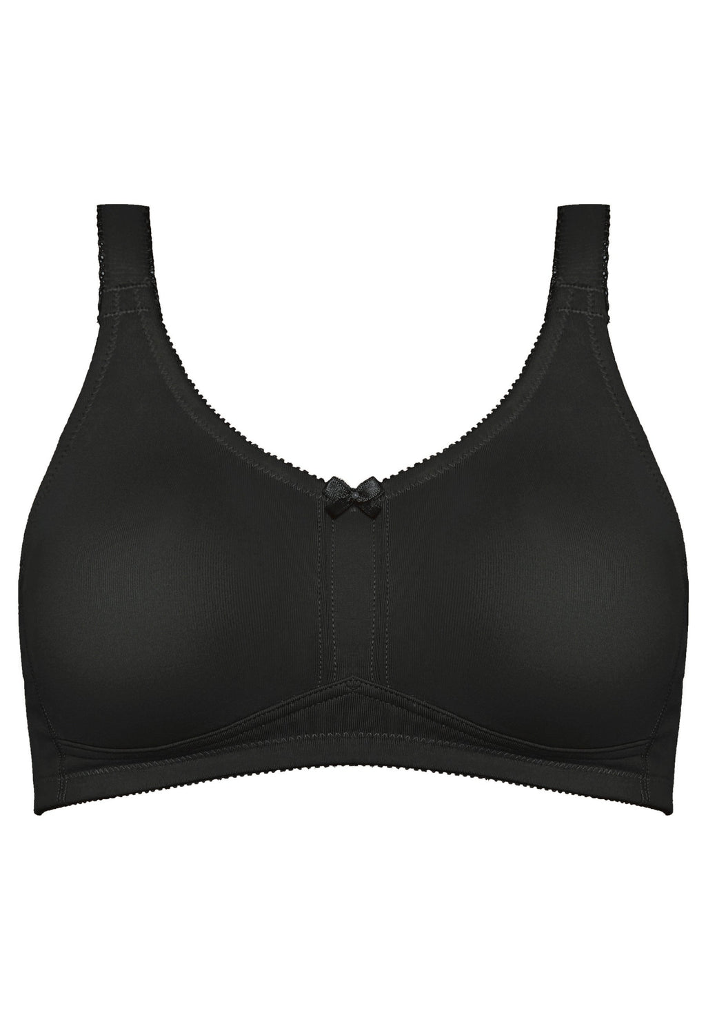Voorzijde productafbeelding prothese bh in de kleur zwart van het merk Naturana