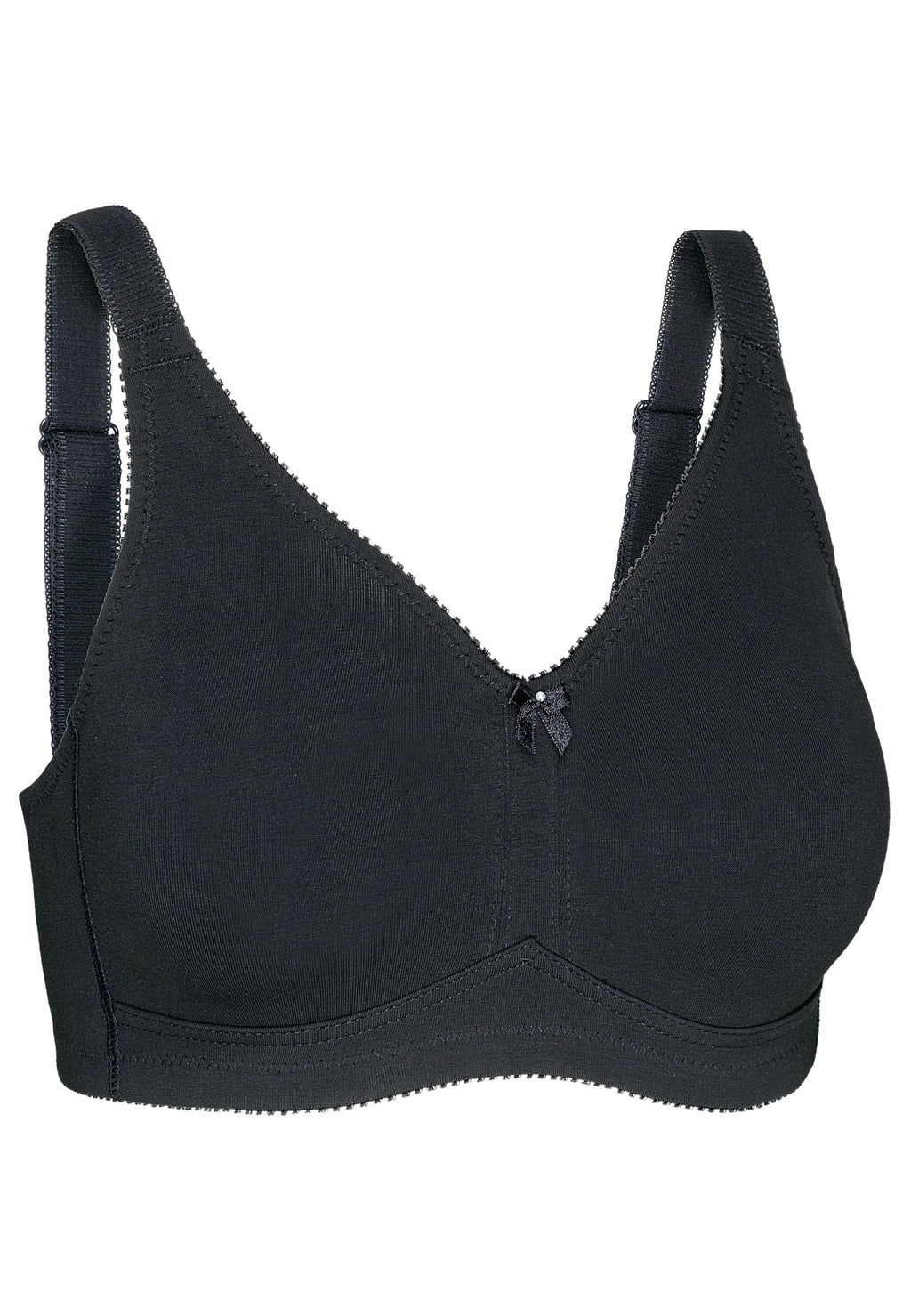 Zijde productafbeelding prothese bh in de kleur zwart van het merk Naturana