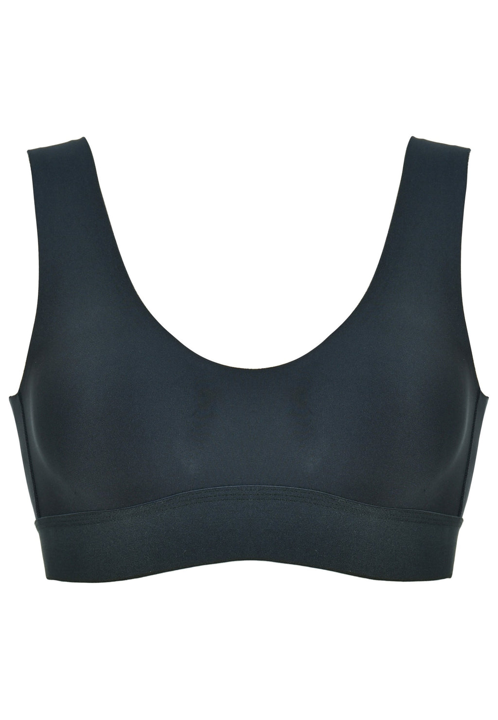 Voorzijde productafbeelding smoothing bh in de kleur zwart van het merk Naturana