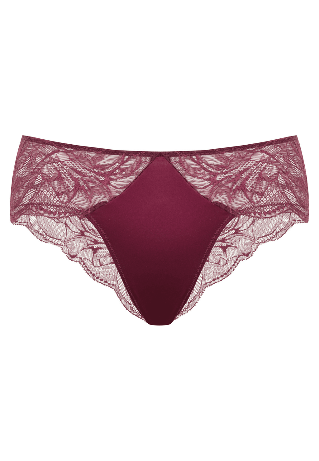 Voorzijde productafbeelding boston slip in de kleur burgundy van het merk Megami