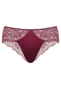 Voorzijde productafbeelding boston slip in de kleur burgundy van het merk Megami