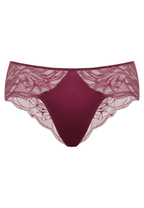 Voorzijde productafbeelding boston slip in de kleur burgundy van het merk Megami