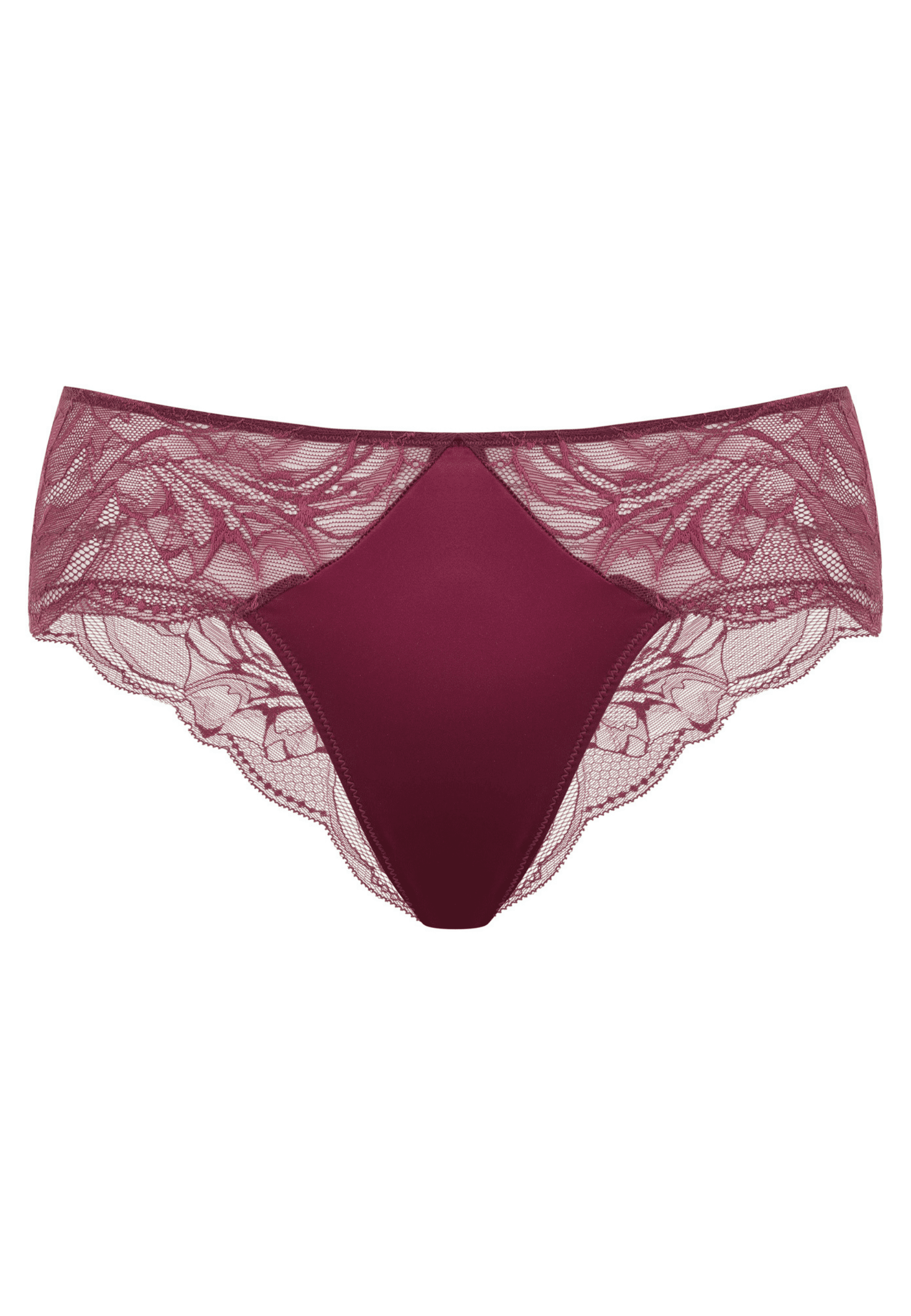 Voorzijde productafbeelding boston slip in de kleur burgundy van het merk Megami