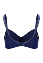 Achterzijde productafbeelding prothese bh in de kleur blue depts van het merk Megami