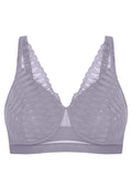 Voorzijde productafbeelding lotus prothese bh in de kleur lavender van het merk Megami